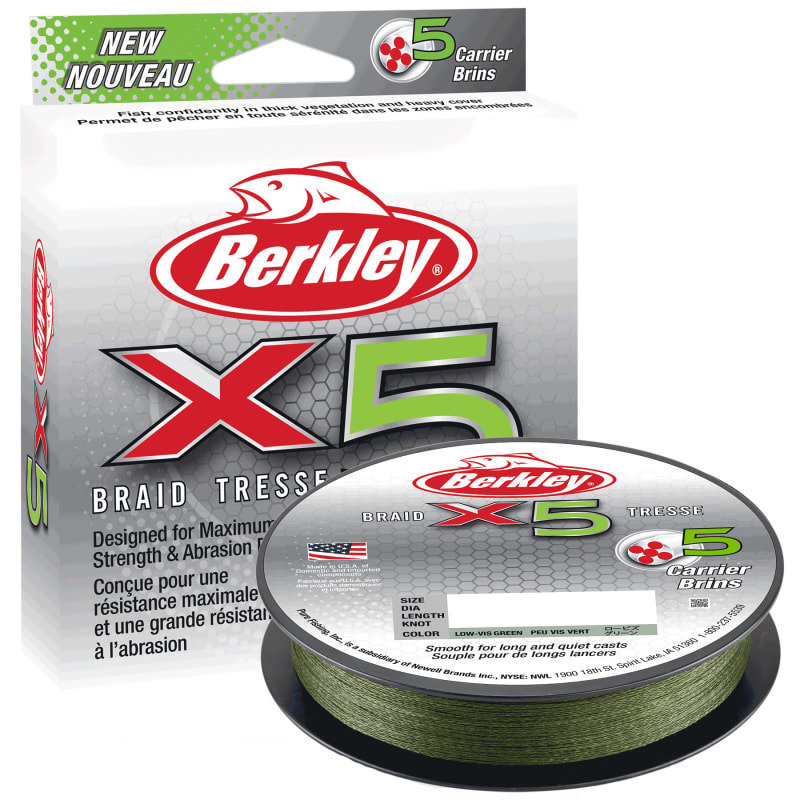 Berkley X5 Braided Line 15lb 164yd