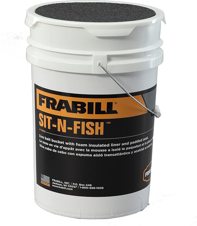 Frabill Sit N Fish Bait Bucket