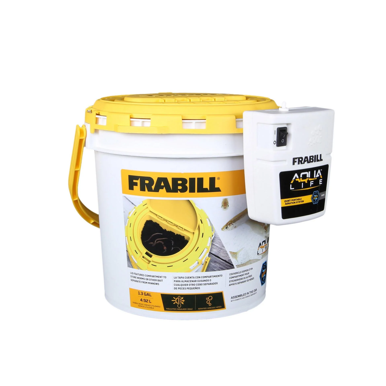 Frabill Dual Bait Bucket