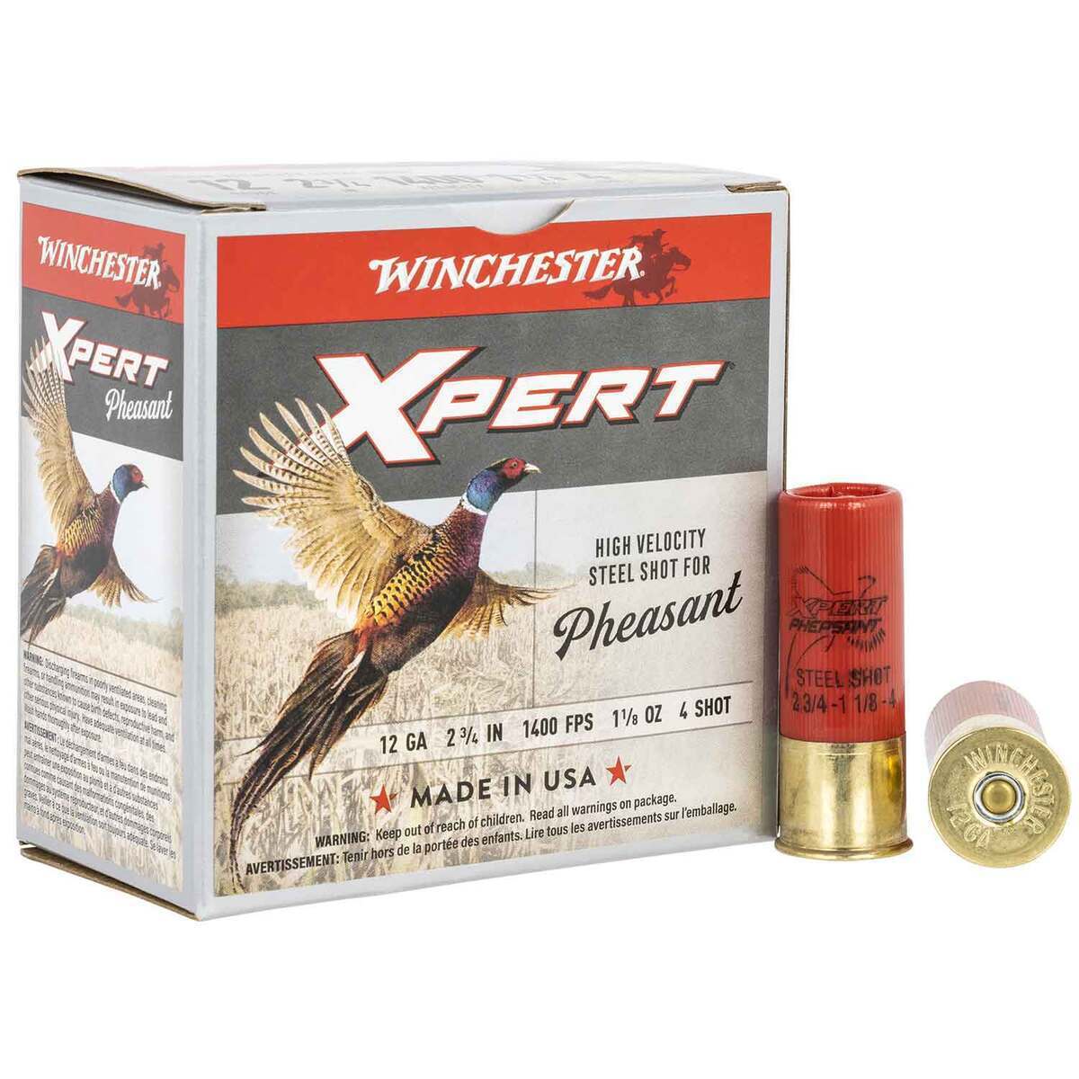 Winchester Xpert Pheasant 2.75 in 12 Gauge 4 shot Pheasant