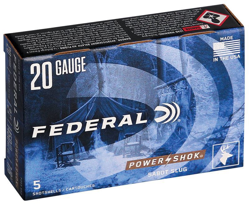 Federal Power Shok Sabot Slug 20 Gauge