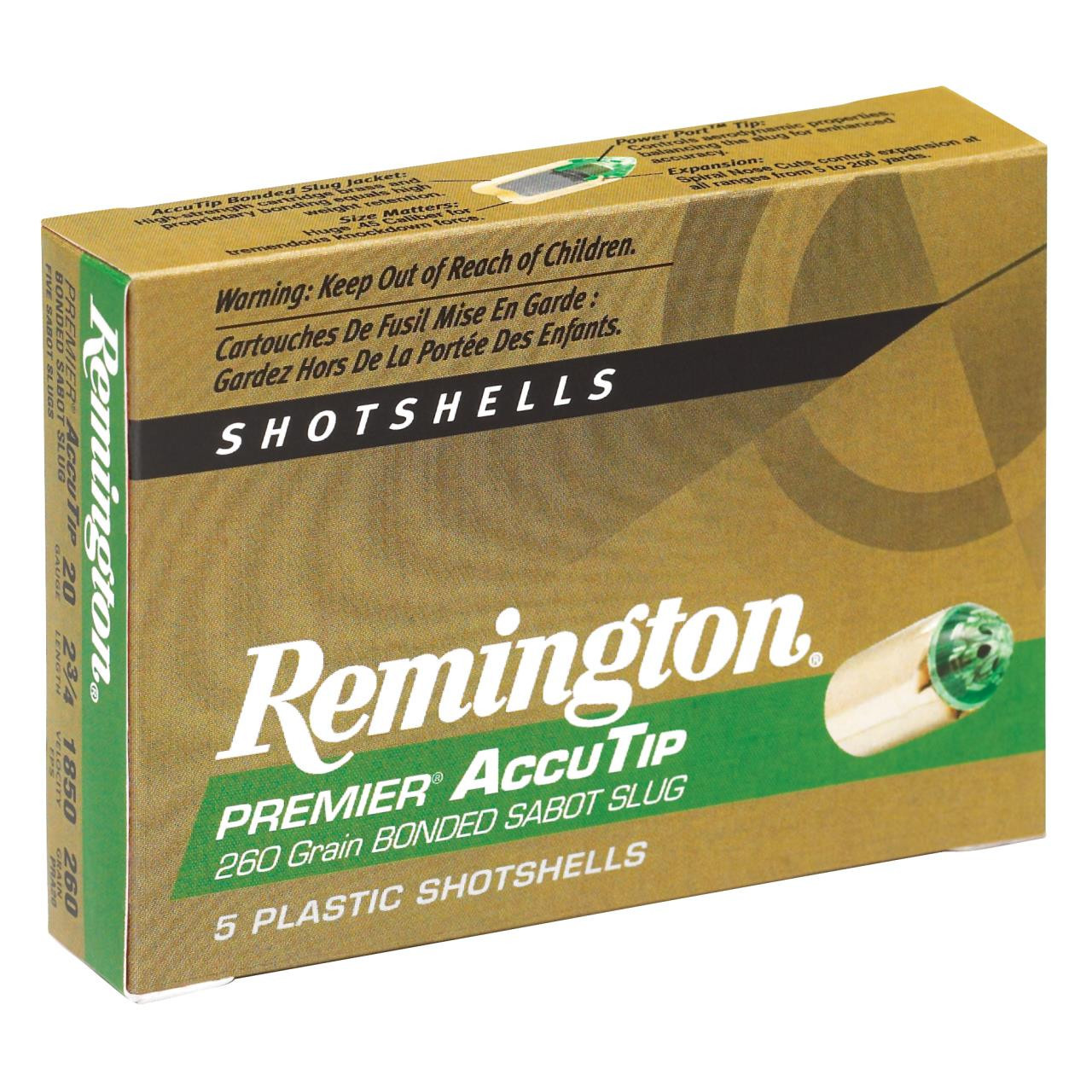 Remington Accutip 20 Gauge 2.75in Sabot Slug