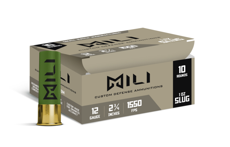 MILI Custom Defense Ammunitions 12 Gauge Slug